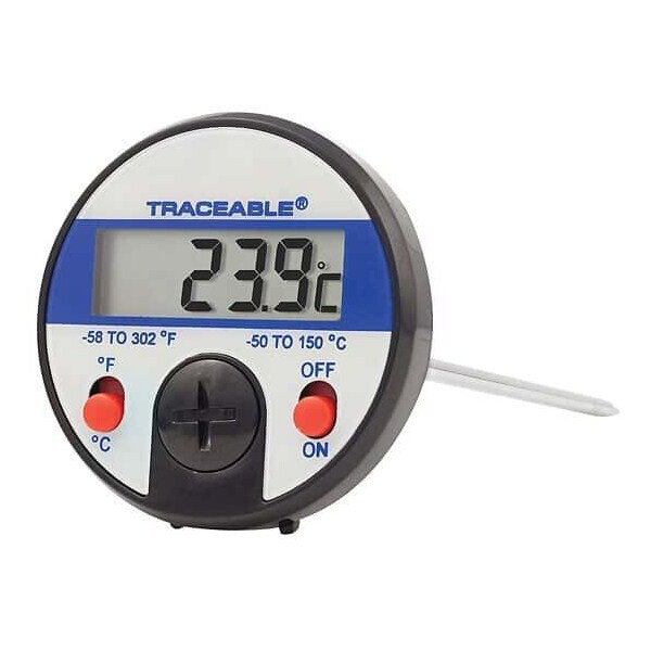 Traceable Jumbo-Display Thermom w/Pierci